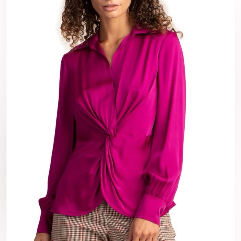 Trina Turk Fuchsia Blouse Size Medium in perfect condition doesn’t fit anymore